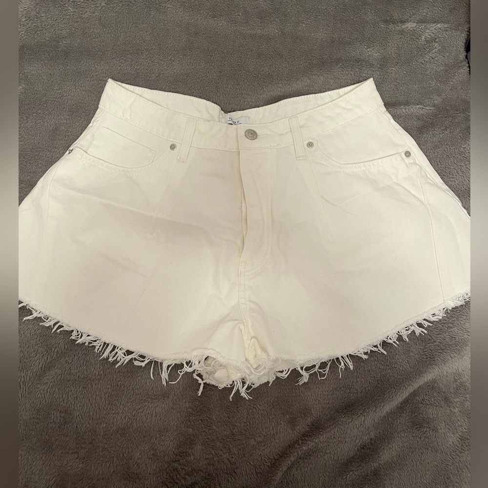 White Denim Cutoff Shorts NEVER WORN